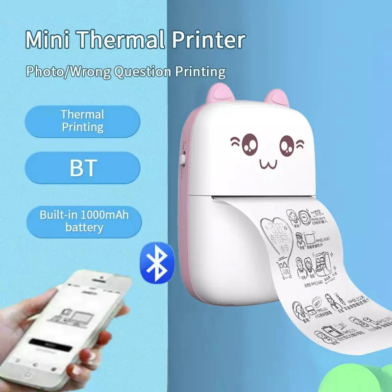 Portable Thermal Mini Printer Bluetooth