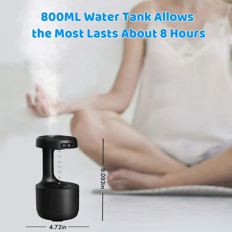 Anti Gravity Air Humidifiers With Clock