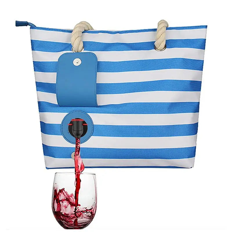 Beach Wine Tote Bag